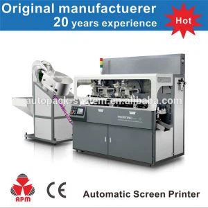 Uv ระบบการบ่มอัตโนมัติ Cap Silk Screen Printing Equipment