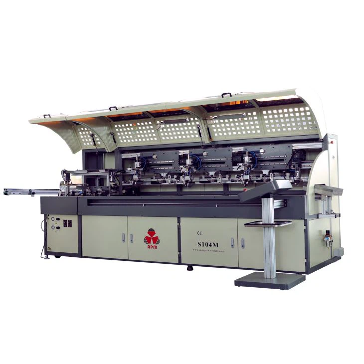 S104M Multi Color Plastic Bottles High Accuracy Silk Screen Printing Machine